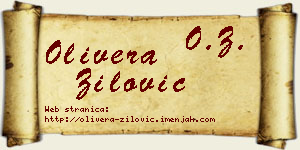 Olivera Žilović vizit kartica